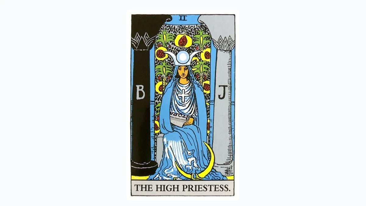 【タロット解説】「女教皇(The High Priestess)」のカードの意味とは?恋愛・仕事・金運・健康を正位置・逆位置で徹底解説! - content 1