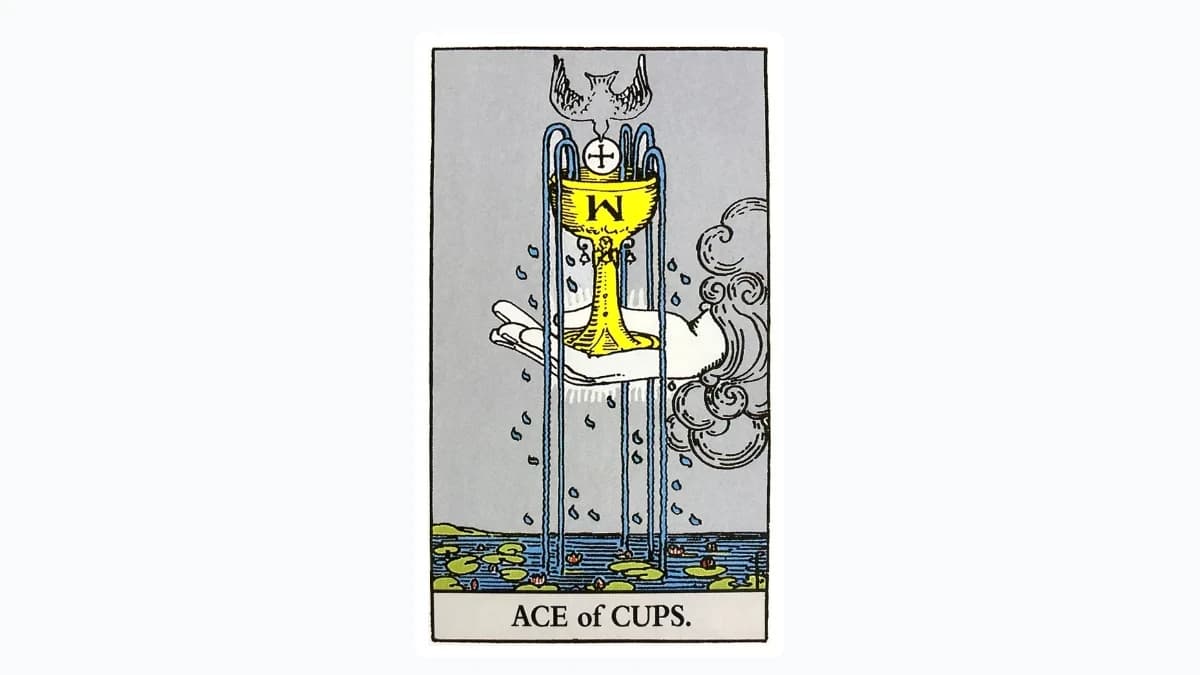 【タロット解説】「カップのエース(Ace of Cups)」のカードの意味とは?恋愛・仕事・金運・健康を正位置・逆位置で徹底解説! - content 1