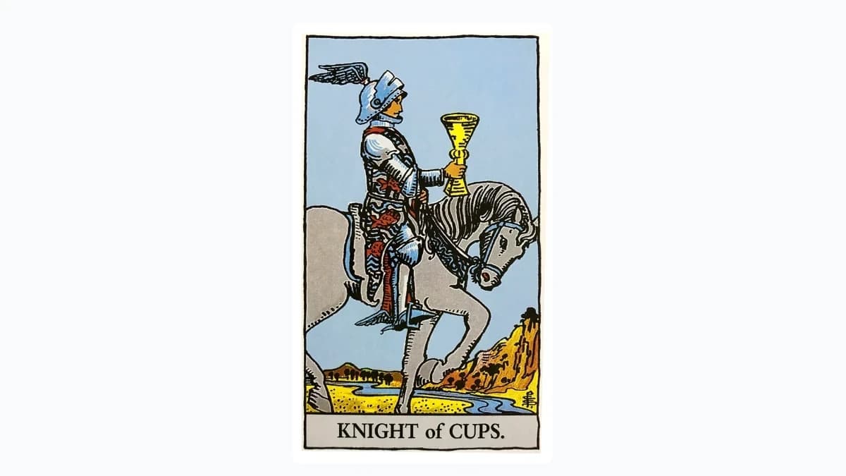 【タロット解説】「カップのナイト(Knight of Cups)」のカードの意味とは?恋愛・仕事・金運・健康を正位置・逆位置で徹底解説! - content 1