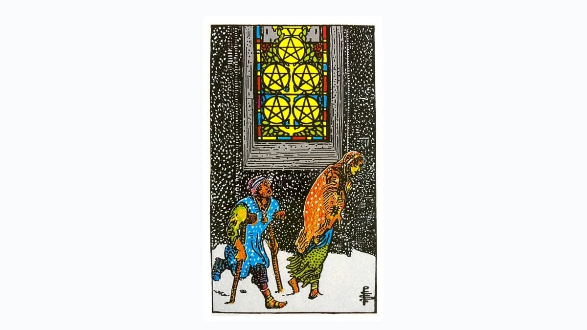 【タロット解説】「ペンタクルスの5(Five of Pentacles)」のカードの意味とは?恋愛・仕事・金運・健康を正位置・逆位置で徹底解説! - content 1